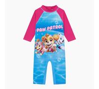 Paw Patrol Official Girl's Swimsuit, One Piece Swimming Costume Sun Suit Aqua Pups, Age 18 Months - 6 Years