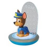 Paw Patrol Official Magic Night Light - Chase Kids Bedtime Torch and Projector by Go Glow, Multi-Coloured Cartoon Childrens Bedroom Bedside Lighting, Battery Powered