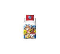 Paw Patrol Official Pupster Design Toddler Cot Bed Duvet Cover Set | Reversible 2 Sided Bedding Duvet Cover Including Matching Pillow Case, Polycotton