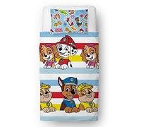 Paw Patrol Official Single Childs Duvet Cover Set | Pupster Design Reversible 2 Sided Bedding Including Matching Pillow Case | Brands Single Bed Set