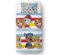 Paw Patrol Official Single Childs Duvet Cover Set | Pupster Design Reversible 2 Sided Bedding Including Matching Pillow Case