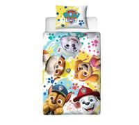 Paw Patrol Duvet Cover & Pillowcase Set, Single White/Yellow/Red