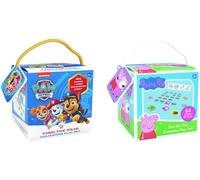 Paw Patrol + Peppa Pig Memory Set of 2 - 64 Cards + Colouring Poster - Concentration Game for Children from 3 Years
