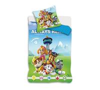 Paw Patrol Pink Baby Duvet Cover 100x135 + Pillowcase Rubble Stella Chase | Reversible baby bedding | Natural cotton soft breathable | Marshall Rocky Nickelodeon | Girls 0-3 | Gift | Machine washable