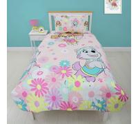 Character World Single Duvet Cover Set - PAW PATROL Flowers Reversible 2-Sided Matching Pillowcase