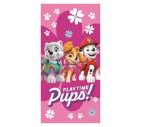 Paw Patrol Playtime Pups Beach Towel In Pale Pink Pale Pink