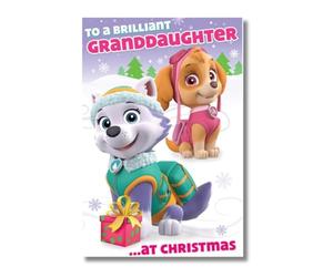 Paw Patrol PTX08 Granddaughter Christmas Card
