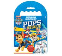 Paw Patrol Pups To The Rescue Colouring Sheets Set Carry Along Crayons Kids Activity Age 3+