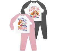 Paw Patrol Pyjamas | 2 Pack Girls Pyjamas | Pjs For Girls | Multicolour 7-8 Years