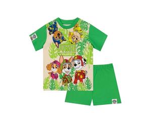 Paw Patrol Pyjamas | Boys' Pyjama Sets | Skye Chase And Marshall Boys Short Pyjamas | Green 5-6 Years