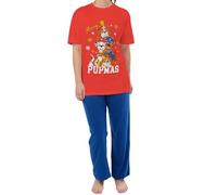 Paw Patrol Pyjamas | Short Sleeve Womens Christmas Pyjamas | Chase Skye Rubble Marshall Womens PJS | Red Small