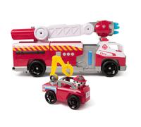 PAW Patrol Fire Rescue: Rapid Reload Fire Truck with Marshall Figure, Quick-Fire Launcher, Lights and Sounds, Kids Toys for Boys and Girls Ages 3 and Up