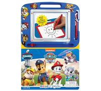 Paw Patrol Read & Doodle - Learning resources for kids, a magnetic drawing pad, an easy-to-use pen, 22-page board book for reading and drawing