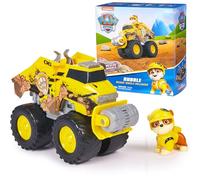 Paw Patrol: Rescue Wheels Rubble’s Bulldozer, Toy Truck with Vehicle Transformation and Collectible Action Figure, Kids’ Toys for Boys & Girls Ages 3+