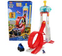 Paw Patrol Rescue Wheels Super Loop Tower HQ 1m Tall with Lights and Sounds, Vehicle Launcher, Chase Figure & Police Cruiser