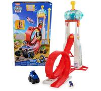 Paw Patrol Rescue Wheels Super Loop Tower HQ Playset, Lights & Sounds | Nearly 4-Feet Tall, Giant Looping Ramp & Vehicle Launcher, Chase Figure & Monster Truck, Kids Toys for Boys & Girls Ages 3+