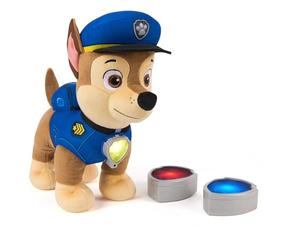 Paw Patrol Room Patrol Chase Interactive Plush Toy with Over 75 Sounds, Light-Up Badges, and 3 Play Modes, Kids Toys for Boys and Girls Ages 3 and Up