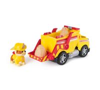 PAW Patrol Fire Rescue: Rubble Rescue Fire Dump Truck with Action Figure, Projectiles, and Toy Truck, Kids Toys for Boys & Girls Ages 3 and Up