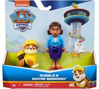 Paw Patrol Rubble, Mayor Goodway and Chickaletta Figures, Kids’ Toys for Boys and Girls Aged 3 and Up