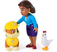 Paw Patrol Rubble, Mayor Goodway and Chickaletta Figures, Kids’ Toys for Boys an