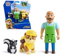 PAW Patrol Rubble & Mr. Porter Figure Pack with Skunk Toy Figure, Kids Toys for Boys and Girls Ages 3 and Up