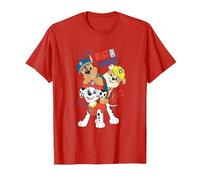 Paw Patrol Ruff and Tumble Stack Pup Playtime T-Shirt, Men, Red, Small