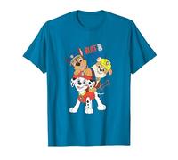 Paw Patrol Ruff and Tumble Stack Pup Playtime T-Shirt, Men, Sapphire Blue, 3X-Large