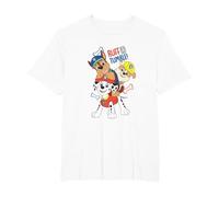Paw Patrol Ruff and Tumble Stack Pup Playtime T-Shirt, Men's Big and Tall, White, 4X Tall