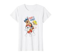 Paw Patrol Ruff and Tumble Stack Pup Playtime T-Shirt, Women, White, Large
