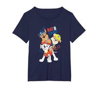 Paw Patrol Ruff and Tumble Stack Pup Playtime T-Shirt, Women's Plus, Navy Blue, 6X