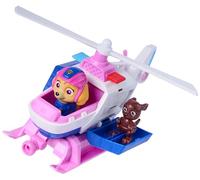 Paw Patrol: Search & Rescue, Hélicoptère de sauvetage Stella avec 2 figurines, hélicoptère de héros à rétrofriction, jouets pour garçons et filles à partir de 3 ans