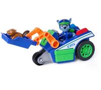 Paw Patrol: Search & Rescue, Véhicule de sauvetage Rocky avec 2 figurines, voiture à rétrofriction, jouets pour garçons et filles à partir de 3 ans