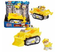 PAW Patrol, Rescue Knights Rubble Transforming Toy Car with Collectible Action Figure, Kids Toys for Ages 3 and up