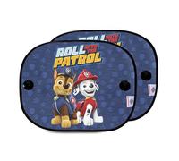 Paw Patrol Set of 2 Blue Microperforated Side Curtains featuring Chase and Marshall. Protects from the sun's rays and heat.