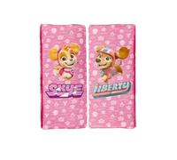 Paw Patrol Set of 2 Pink Mini Pads with Skye and Liberty Characters. Ideal for Child Seat Safety Belts. Extra Comfortable and Washable.