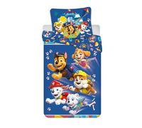 Paw Patrol Single Size Bedding Set 140x200 cm with Pillowcase 60x65 cm | 100% Cotton | “Rescue Team Adventure” Design | Soft & Breathable Kids Bed Linen | Chase, Marshall & Skye | Fun Bedroom Decor