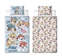 Paw Patrol Officially Licensed Sketchy Design Single Duvet Cover Set | Reversible 2 Sided Dog Bedding Including Matching Pillow Case | Perfect For Kids Bedroom | Polycotton