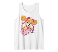 Paw Patrol Skye Cartoon Rescue Girl Power Pup Retro Artwork Tank Top