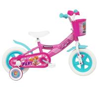 Paw Patrol Skye & Everest Girls First Bike, 10 Inch Wheels, with Training Wheels, Front Basket, Pink, for Ages 2 to 4 Years