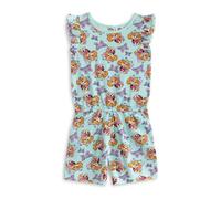 Paw Patrol Skye Girls Playsuit in Light Blue | Sleeveless Casual Summer Outfit with Ruffled Sleeves | Elastic Waistband & Pockets | Cartoon Character Print Apparel for Kids - 5-6 Years