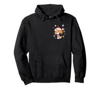 Paw Patrol Skye Left Chest Christmas Hat And Candy Cane Pullover Hoodie