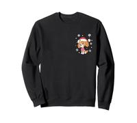 Paw Patrol Skye Left Chest Christmas Hat And Candy Cane Sweatshirt