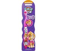 Paw Patrol Skye Little Teeth Whitening Toothbrush for Kids with Protection Cap, Soft Bristles, Non-Slip Handle for Children Aged 3-12 Years Old | BPA-Free & Non-Toxic Manual Toothbrush