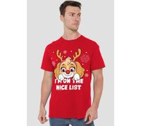 Paw Patrol Skye Nice Christmas List Unisex Adult T Shirt, Red Paw Patrol Red M