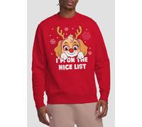 Paw Patrol Skye Nice Christmas List Unisex Crew Sweatshirt, Red Red S