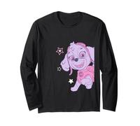 Paw Patrol Skye Pastel Sketch With Star Accents Long Sleeve T-Shirt
