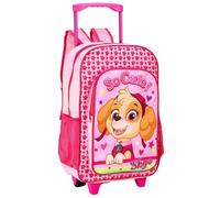 KP Pharma Unisex Kid's Premium Trolley Backpack Bag, Pink & Red/Skye, Pack of 1