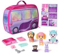 PAW Patrol Skye's World Pupcation Rescue Set with Skye, Everest and Liberty Bobble Head Toy Figures and campervan, Kids Toys for Boys and Girls Ages 3 and Up