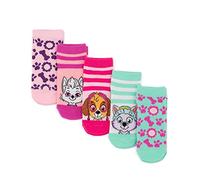 Paw Patrol Socks 5 Pack Kids | Girls Children Toddlers Multicolour Everest Skye Characters Sweetie Villain | Footwear Accessories