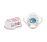 Paw Patrol Step Stool, Potty Training Toilet Seat, Plus Paw Patrol Padded Seat,Lightweight, Detachable Cushion, Anti-Stick Portable Seat 18M+ Toddler